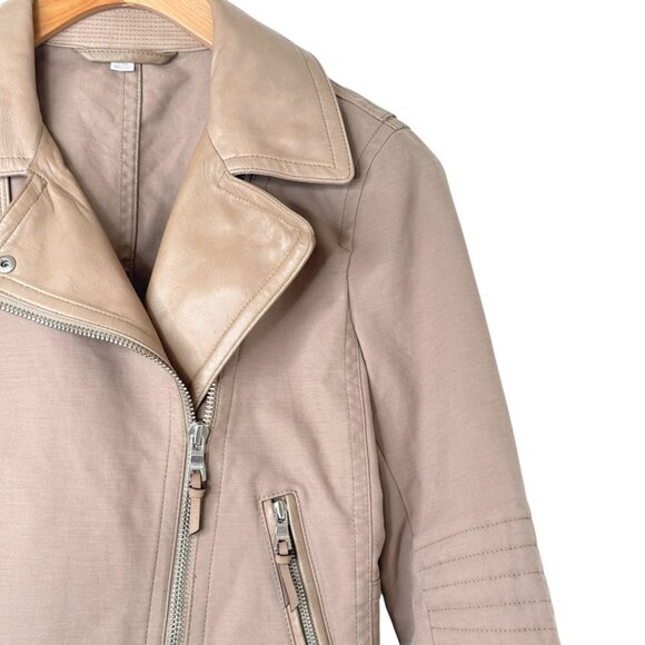 Coach Leather Trim Motorcycle Jacket Size XS - Picture 8 of 9